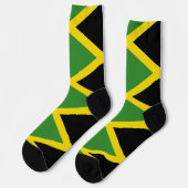 ジャマイカ国旗を掲げた女性用ソックス ソックス (左)