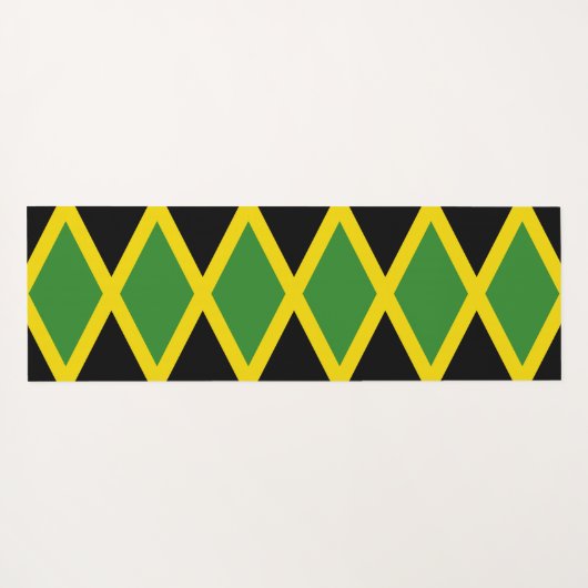 ジャマイカ国旗を掲げた愛国的なヨガマット ヨガマット (裏面(横))