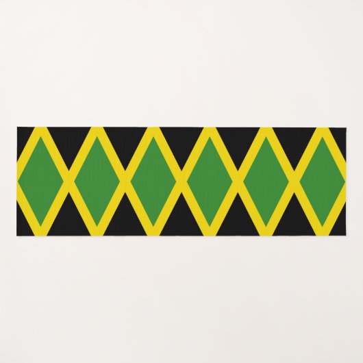 ジャマイカ国旗を掲げた愛国的なヨガマット ヨガマット (正面(横))