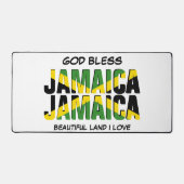 ジャマイカ国旗を祝福する デスクマット (正面)