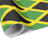 ジャマイカ国旗を紙に包む ラッピングペーパー (ロールコーナー)