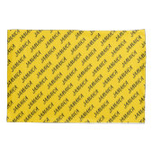 ジャマイカ国旗カスタマイズの元に戻せる 枕カバー (裏面)