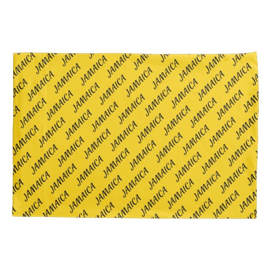 ジャマイカ国旗カスタマイズの元に戻せる 枕カバー (裏面)