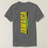ジャマイカ国旗ジャマイカカラーラブギフト土産 Tシャツ (デザイン正面)