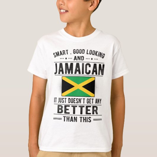 ジャマイカ国旗ジャマイカ伝統ジャマイカルーツ Tシャツ (正面)