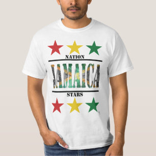 ジャマイカ国旗ネーションスターズRYG版 Tシャツ