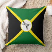 ジャマイカ国旗01 クッション (ブランケット)