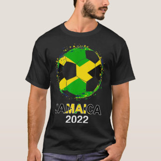 ジャマイカ国旗2022支持者ジャマイカサッカーチームJ Tシャツ