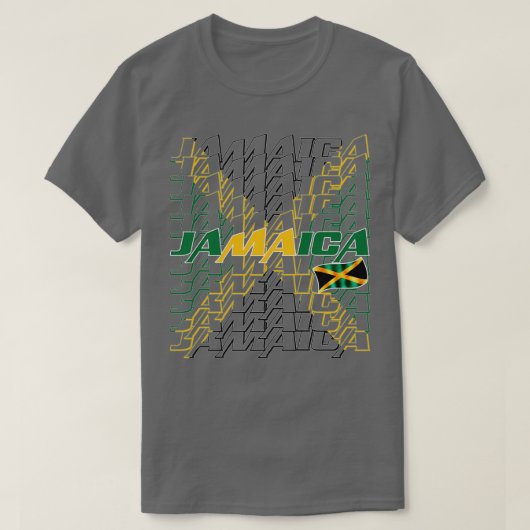 ジャマイカ国旗2 Tシャツ (デザイン正面)