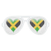 ジャマイカ国旗 アビエーターサングラス (正面)