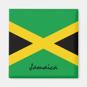 ジャマイカ国旗&アメリカの休日/スポーツファン マグネット (正面)