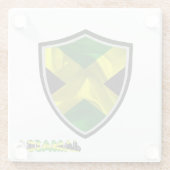 ジャマイカ国旗 ガラスコースター (裏面)