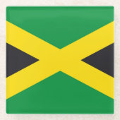 ジャマイカ国旗 ガラスコースター (正面)