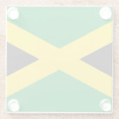 ジャマイカ国旗 ガラスコースター (裏面)