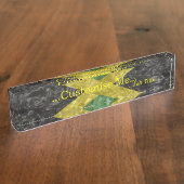 ジャマイカ国旗 – クリンク デスクネームプレート (側面)