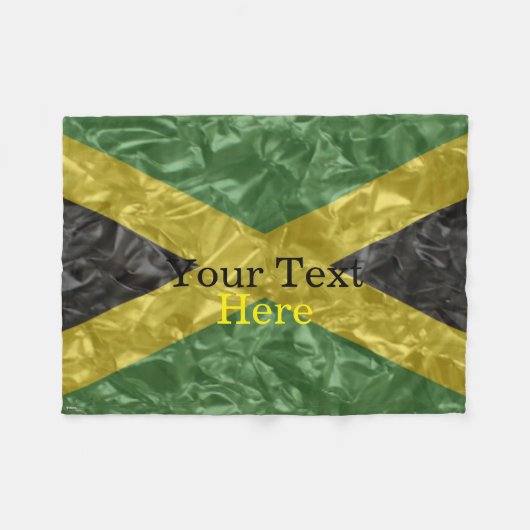 ジャマイカ国旗 – クリンク フリースブランケット (正面(横))