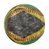 ジャマイカ国旗 – クリンク 野球ボール (正面左)