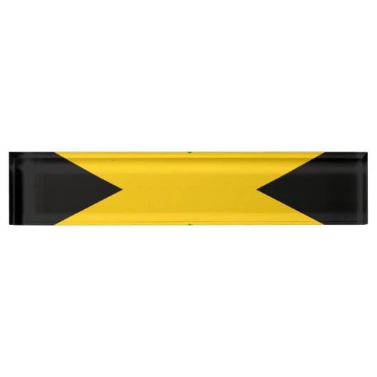 ジャマイカ国旗 デスクネームプレート (正面)