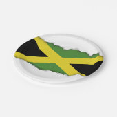 ジャマイカ国旗 ペーパープレート (アングル)