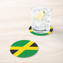 ジャマイカ国旗 ラウンドペーパーコースター