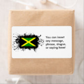 ジャマイカ国旗 ラベル (インサイチュ)