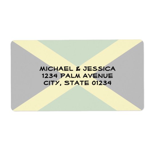 ジャマイカ国旗 ラベル (正面)