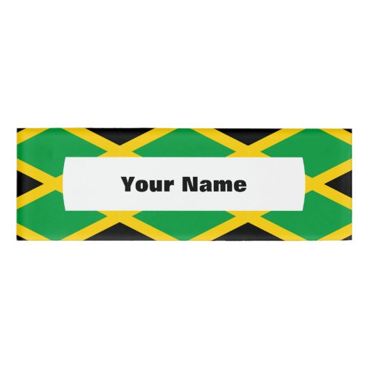 ジャマイカ国旗 名札 (正面)