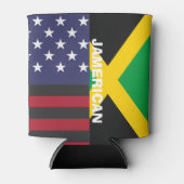 ジャマイカ国旗、7月4日 缶クーラー (正面)