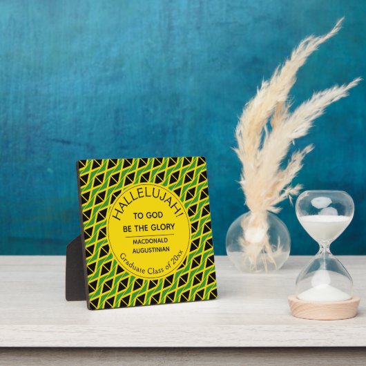 ジャマイカ国旗HALLELUJAH出パーソナライズされた身 フォトプラーク (インサイチュ)