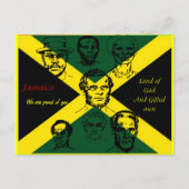ジャマイカ国民のヒーロー誇りを持ったポストカード ポストカード (正面)