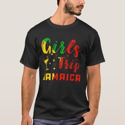 ジャマイカ女子旅行 バチェラー・パーティー 夏季休暇 Tシャツ (正面)