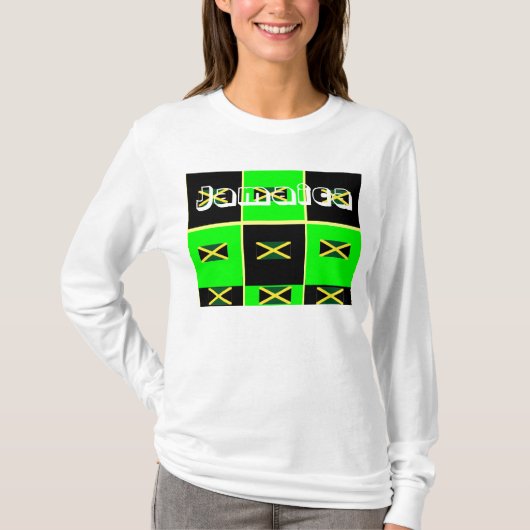 ジャマイカ女性フード付 Tシャツ (正面)