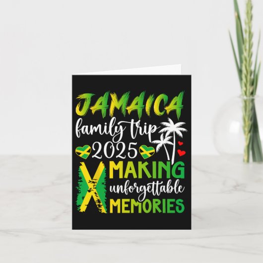 ジャマイカ家族旅行2025 思い出を作るジャマイカV カード (正面)