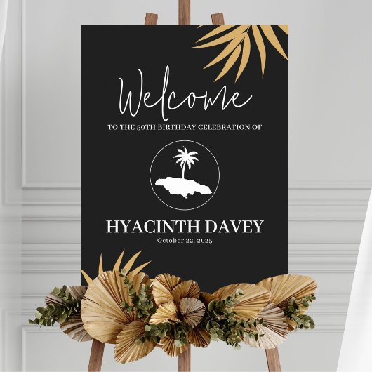 ジャマイカ島ウェルカムサイン ポスター