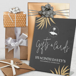 ジャマイカ島誕生日ギフト&カードサイン 台座サイン