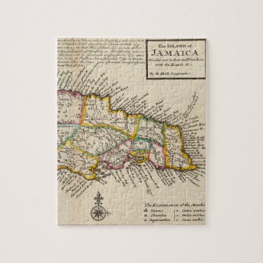 ジャマイカ島 ジグソーパズル (縦)