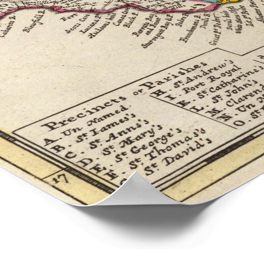 ジャマイカ島 ポスター (角)