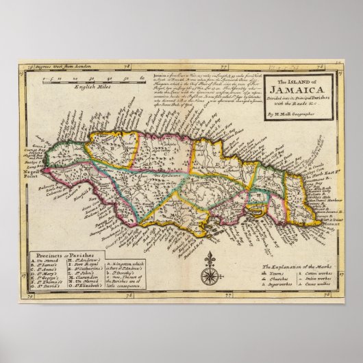 ジャマイカ島 ポスター (正面)