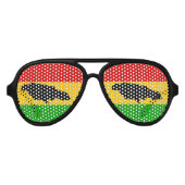 ジャマイカ島・ラスタ国旗 アビエーターサングラス (正面)