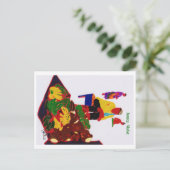 ジャマイカ市場 ポストカード (スタンド正面)