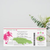 ジャマイカ搭乗券結婚ズ 招待状 (スタンド正面)