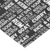 ジャマイカ料理タイポグラフィカリブのストラン テーブルクロス (アングル)