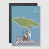 ジャマイカ旅行の島地図 (正面/裏面)