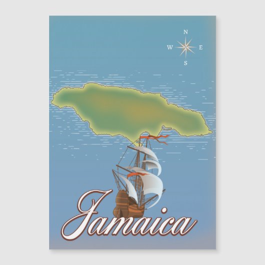 ジャマイカ旅行の島地図 (正面)