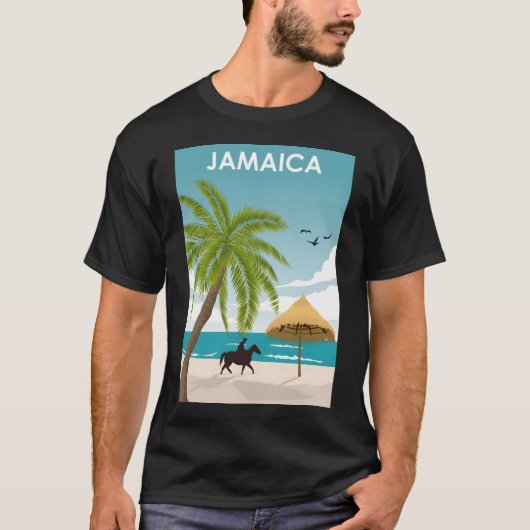 ジャマイカ旅行ポスター Tシャツ (正面)