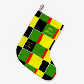 ジャマイカ根 スモールクリスマスストッキング (正面 (吊り時))