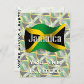 ジャマイカ波旗 招待状 (正面/裏面)