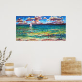 ジャマイカ海の船 ポスター (キッチン)