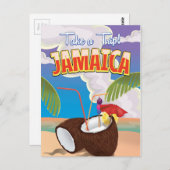 ジャマイカ漫画旅行ポスター ポストカード (正面/裏面)