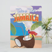 ジャマイカ漫画旅行ポスター 招待状 (スタンド正面)